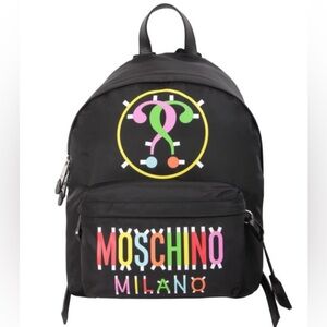 Moschino Milano Nylon Multicolor Backpack